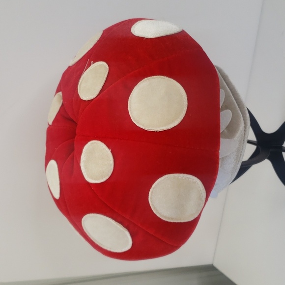 Elope Red Mushroom Hat Puffy Plush Vintage - Picture 3 of 12